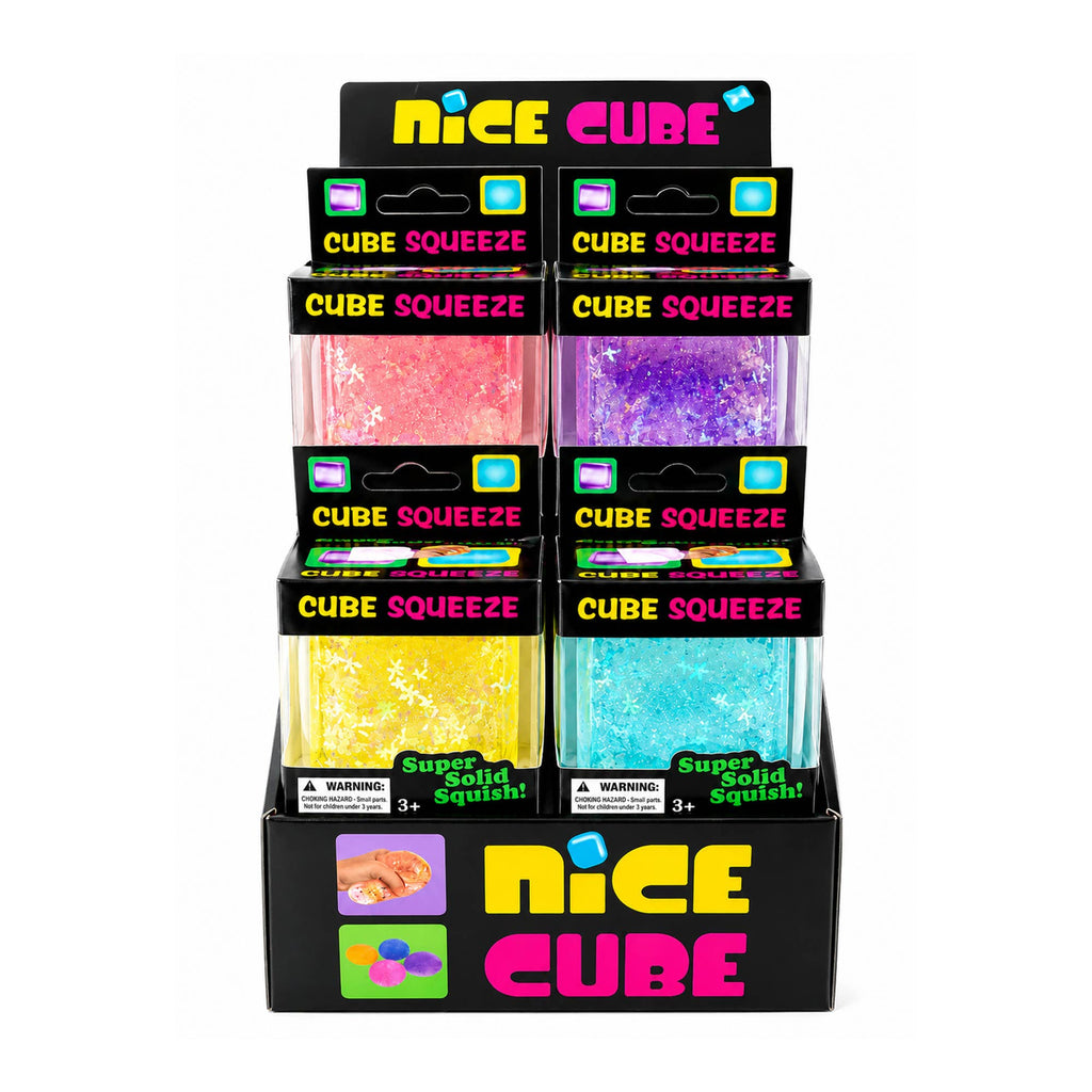 Glitter Ice Cube Sensory Squishy Toy