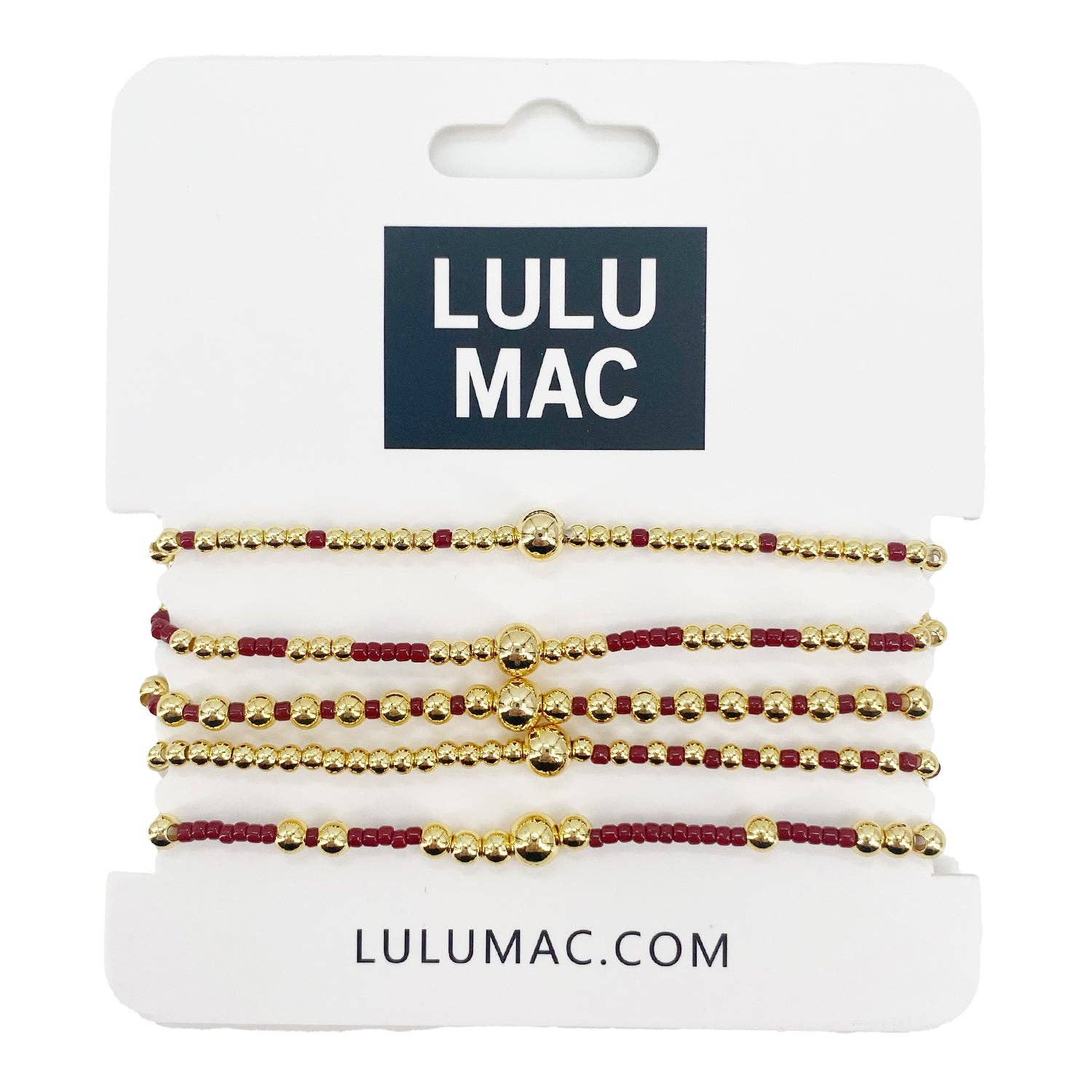Crimson Lulu Mac Bracelet Set