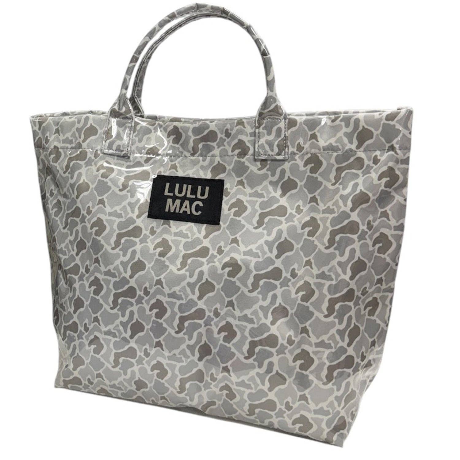 White Camo Lulu Mac Tote Bag