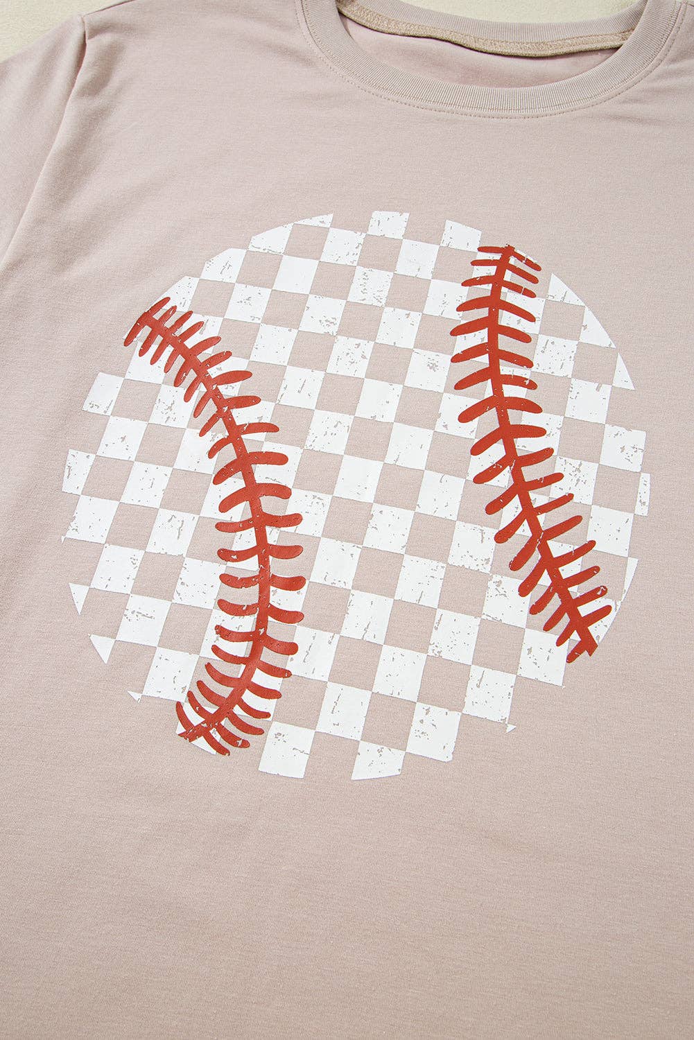 Jet Stream Checkered Baseball Graphic Tee