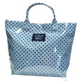 Light Blue/Navy Dot Lulu Mac Tote Bag