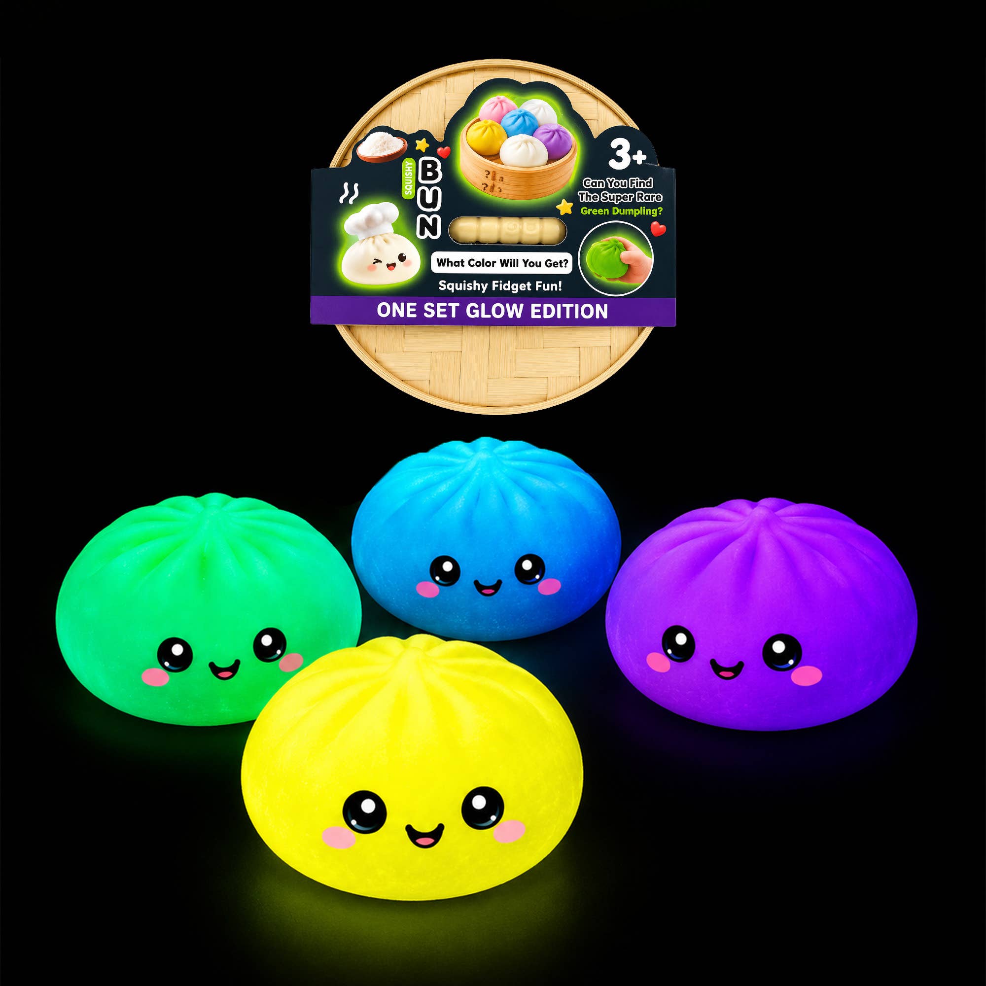 Glow-in-the-Dark Mystery Dumpling Squishy