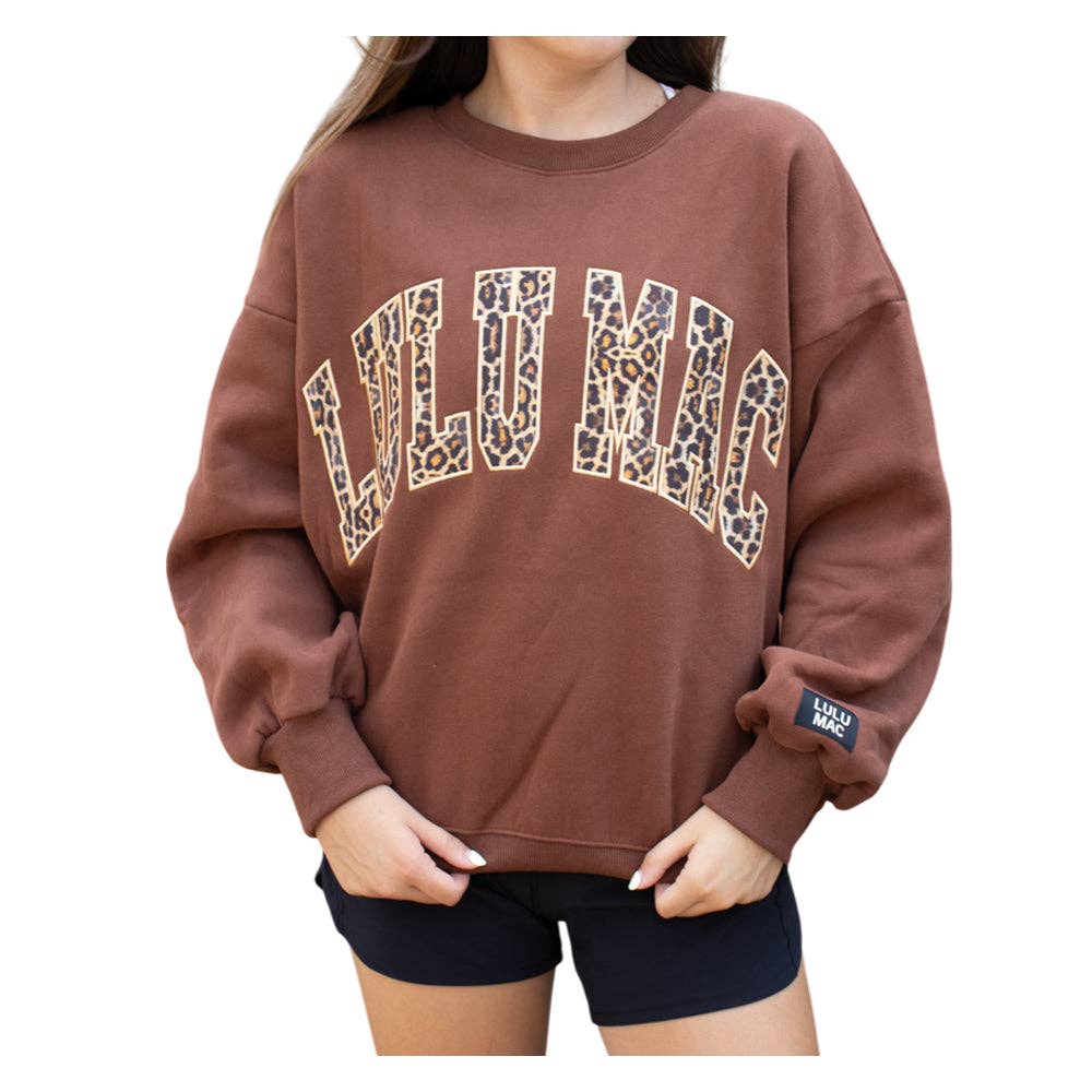 Brown Leopard Lulu Mac Sweatshirt