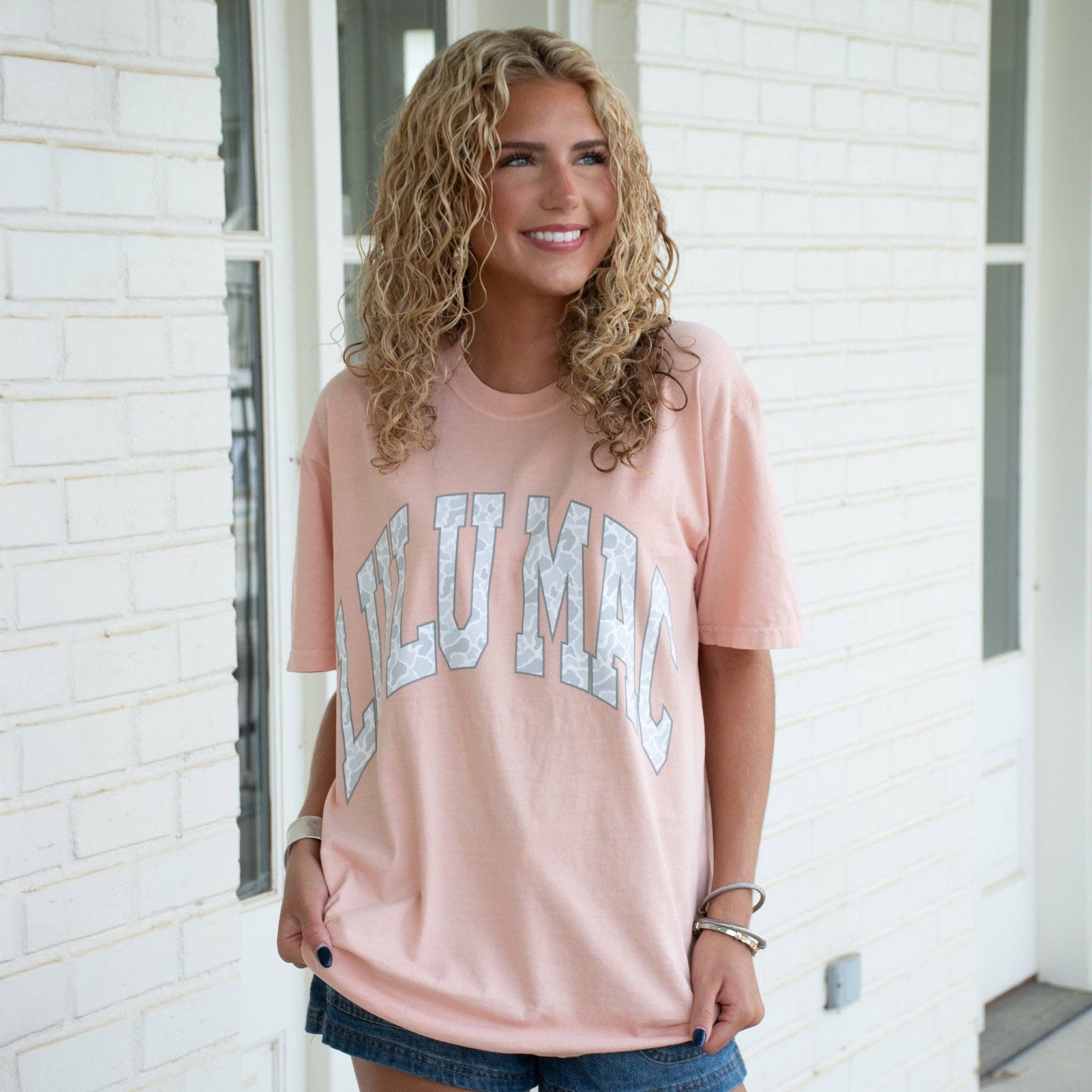 Peachy Camo Lulu Mac Tee
