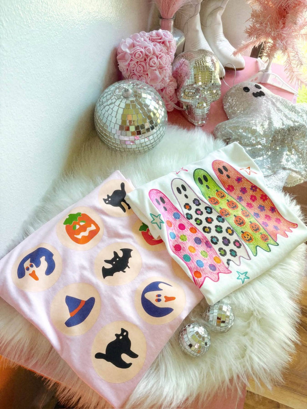 Colorful Ghosts Tee