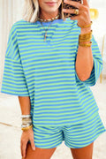 Aqua Stripe Set